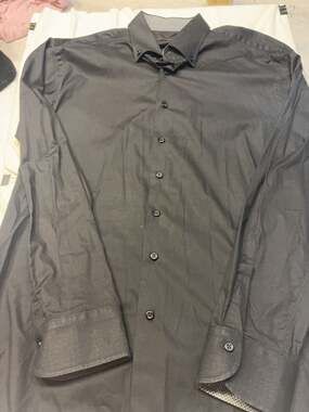 Georg Roth Los Angeles Black Button Down Shirt